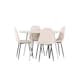 Spisegruppe Venture Home Plaza Ø120 med 4 stk Polar Stoler Fløyel