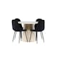 Spisegruppe Venture Home Lanzo Ø120 med 4 stk Polar Stoler Teddy