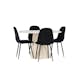 Spisegruppe Venture Home Lanzo Ø120 med 4 stk Polar Stoler Teddy