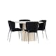 Spisegruppe Venture Home Lanzo Ø120 med 4 stk Modesto Stoler