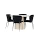 Spisegruppe Venture Home Lanzo Ø120 med 4 stk Modesto Stoler