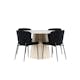 Spisegruppe Venture Home Lanzo Ø120 med 4 stk Modesto Stoler