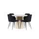 Spisegruppe Venture Home Lanzo Ø120 med 4 stk Night Stoler