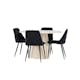 Spisegruppe Venture Home Lanzo Ø120 med 4 stk Night Stoler