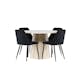 Spisegruppe Venture Home Lanzo Ø120 med 4 stk Night Stoler