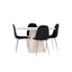 Spisegruppe Venture Home Lanzo Ø120 med 4 stk Polar Stoler Fløyel