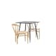 Spisegruppe Venture Home Polar 75 med 2 stk Alfons Stoler