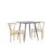 Spisegruppe Venture Home Polar 75 med 2 stk Alfons Stoler