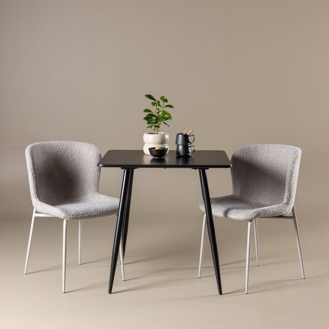 Spisegruppe Venture Home Polar 75 med 2 stk Modesto Stoler