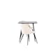 Spisegruppe Venture Home Polar 75 med 2 stk Velvet Stoler