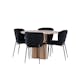 Spisegruppe Venture Home Olivia Ø110 med 4 stk Modesto Stoler