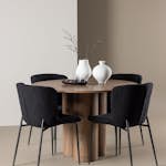 Spisegruppe Venture Home Olivia Ø110 med 4 stk Modesto Stoler