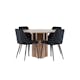 Spisegruppe Venture Home Olivia Ø110 med 4 stk Night Stoler
