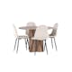 Spisegruppe Venture Home Olivia Ø110 med 4 stk Polar Stoler Fløyel