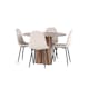 Spisegruppe Venture Home Olivia Ø110 med 4 stk Polar Stoler Fløyel