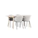Spisegruppe Venture Home Andy 180 med 4 stk Evelina Stoler