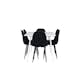 Spisegruppe Venture Home Silar 180 med 6 stk Polar Stoler Teddy