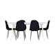 Spisegruppe Venture Home Silar 180 med 6 stk Polar Stoler Teddy