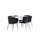 Spisegruppe Venture Home Silar 180 med 6 stk Modesto Stoler