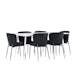 Spisegruppe Venture Home Silar 180 med 6 stk Modesto Stoler