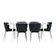 Spisegruppe Venture Home Silar 180 med 6 stk Modesto Stoler