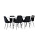 Spisegruppe Venture Home Silar 180 med 6 stk Night Stoler