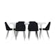 Spisegruppe Venture Home Silar 180 med 6 stk Night Stoler