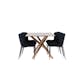 Spisegruppe Venture Home Piazza 180 med 6 stk Modesto Stoler Teddy