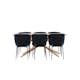 Spisegruppe Venture Home Piazza 180 med 6 stk Modesto Stoler Teddy