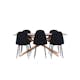 Spisegruppe Venture Home Piazza 180 med 6 stk Polar Stoler Teddy