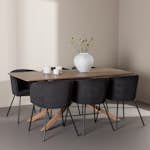 Spisegruppe Venture Home Piazza 180 med 6 stk Berit Stoler