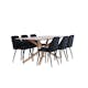 Spisegruppe Venture Home Piazza 180 med 6 stk Night Stoler