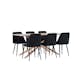 Spisegruppe Venture Home Piazza 180 med 6 stk Night Stoler