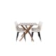 Spisegruppe Venture Home Piazza 180 med 6 stk Polar Stoler Fløyel