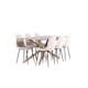 Spisegruppe Venture Home Piazza 180 med 6 stk Polar Stoler Fløyel