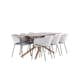 Spisegruppe Venture Home Piazza 180 med 6 stk Evelina Stoler
