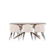 Spisegruppe Venture Home Piazza 180 med 6 stk Velvet Stoler
