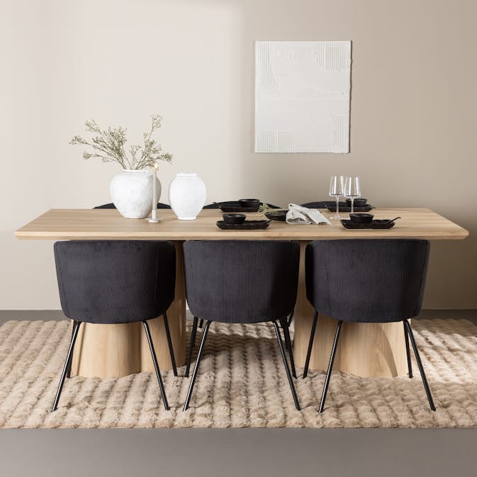 Spisegruppe Venture Home Olivia 210 med 6 stk Berit Stoler