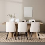 Spisegruppe Venture Home Olivia 210 med 6 stk Leone Stoler