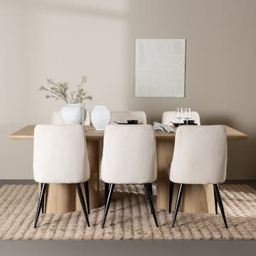 Spisegruppe Venture Home Olivia 210 med 6 stk Leone Stoler
