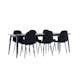 Spisegruppe Venture Home Ellis 230 med 6 stk Polar Stoler Teddy