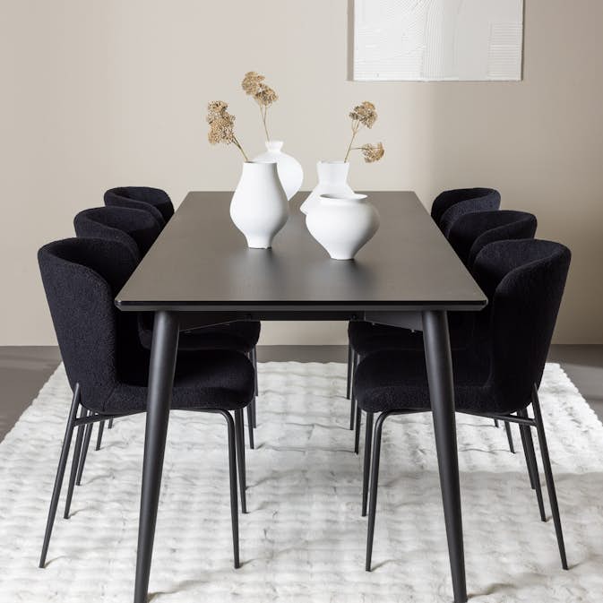 Spisegruppe Venture Home Ellis 230 med 6 stk Modesto Stoler