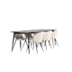 Spisegruppe Venture Home Ellis 230 med 6 stk Velvet Stoler