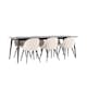 Spisegruppe Venture Home Ellis 230 med 6 stk Velvet Stoler