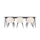 Spisegruppe Venture Home Ellis 230 med 6 stk Velvet Stoler