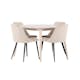 Spisegruppe Venture Home Flora Ø120 cm med 4st Night Spisestoler