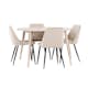 Spisegruppe Venture Home Flora Ø120 cm med 4st Night Spisestoler