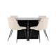 Spisegruppe Venture Home Strada Ø120 cm med 4st Night Spisestoler