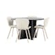 Spisegruppe Venture Home Strada Ø120 cm med 4st Lilja Spisestoler