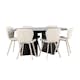 Spisegruppe Venture Home Strada Ø120 cm med 6st Lilja Spisestoler